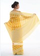 Yellow Chiffon Saree